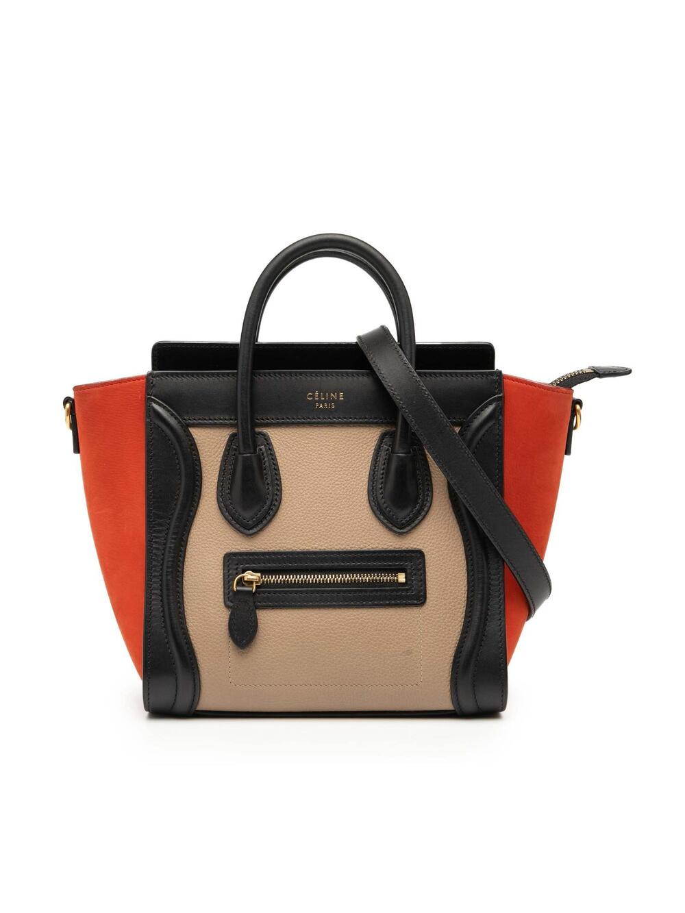 Celine Nano Tricolor Nubuck And Drummed #362589C10B